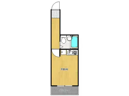 リバティープラザ天神尾(ワンルーム/4階)の間取り写真