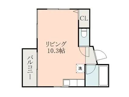 ヒロヤビル(ワンルーム/3階)の間取り写真