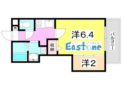 GRAND CIMA ZERO(1SK/3階)の間取り写真