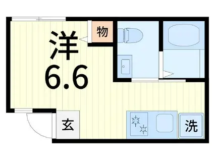 MAISON M(ワンルーム/1階)の間取り写真