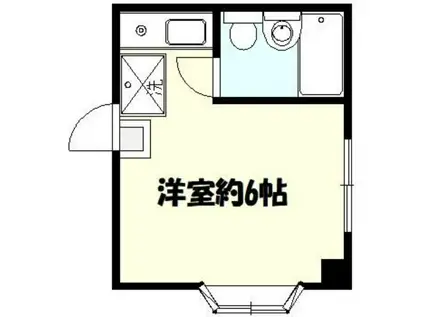 共栄ビル(ワンルーム/2階)の間取り写真