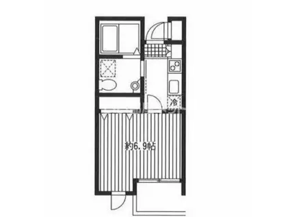 エマーレ永山(1K/4階)の間取り写真