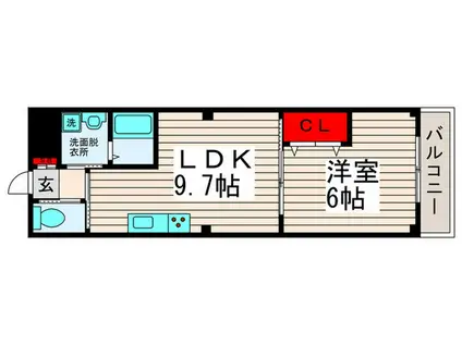 LOHAS(1LDK/2階)の間取り写真