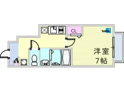 シュエット(1K/1階)の間取り写真