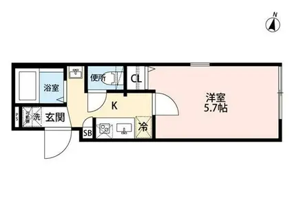 グランクオール北千住オリエンタルキューブ(1K/3階)の間取り写真