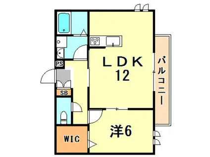 ヘーベルメゾン御蔵通(1LDK/2階)の間取り写真