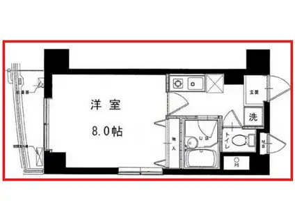 メゾンSKM(1K/3階)の間取り写真