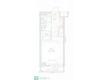 RELUXIA GRANDE 川崎大師公園(1K/6階)の間取り写真