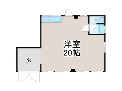 TSUKADAハイム(ワンルーム/1階)の間取り写真