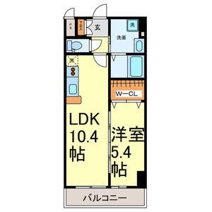 マイアトリア栄(1LDK/6階)の間取り写真