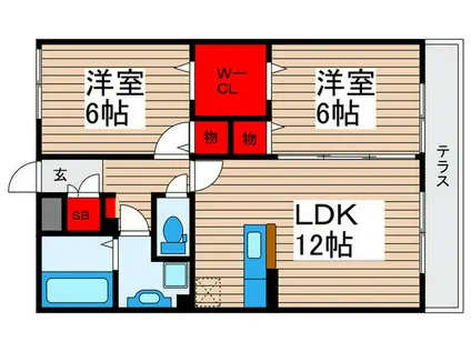 コンフォール瑞江IX(2LDK/3階)の間取り写真