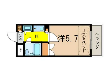 ユーレジデンス護国寺(1K/5階)の間取り写真