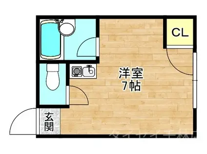 ビルシャナ豊秀2(ワンルーム/3階)の間取り写真