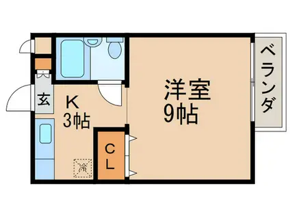 ANNEX21(1K/2階)の間取り写真