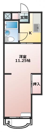 ステーションコーポ(1K/3階)の間取り写真