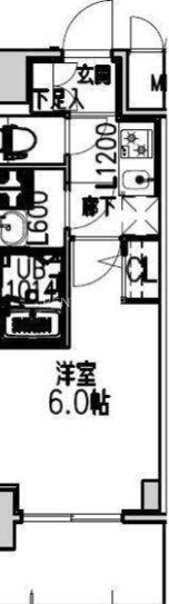 S-RESIDENCE布施AVENTRA(1K/13階)の間取り写真