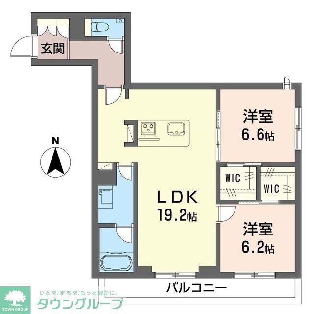 デア グランツ(2LDK/3階)の間取り写真