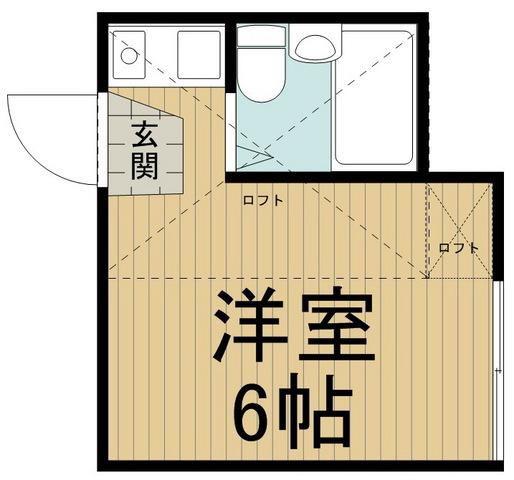 ユナイト生麦イーストウイング(ワンルーム/2階)の間取り写真