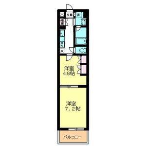 ウェルネス青葉(2K/3階)の間取り写真