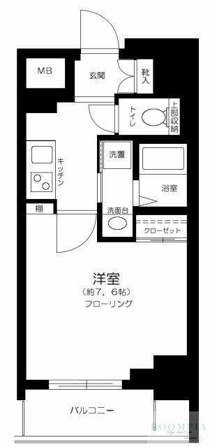 ヴェルステージ秋葉原(1K/7階)の間取り写真