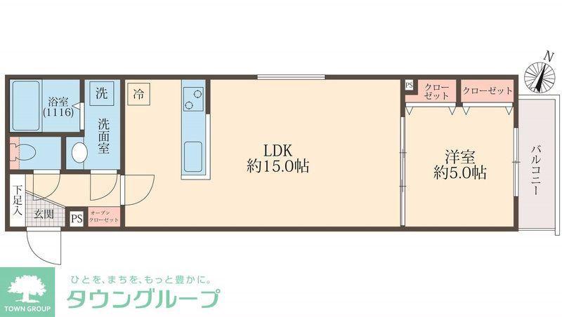 ミリアビタ習志野駅前(1LDK/3階)の間取り写真