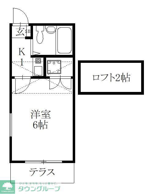 レオパレス松原団地第11(1K/1階)の間取り写真