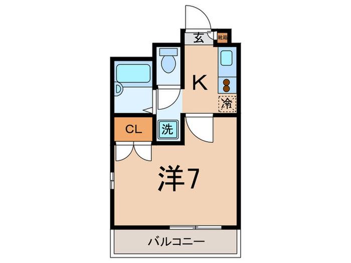 EMPEREUR FER ISHII(1K/2階)の間取り写真