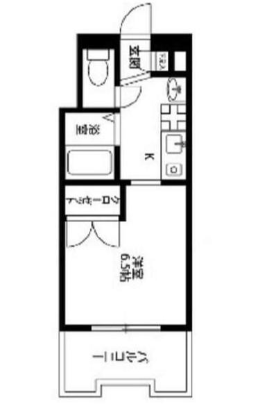 サフィールフォーレ65(1K/2階)の間取り写真
