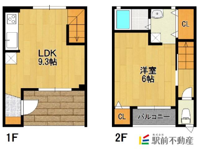 D AND I HIMEKATA B棟(1LDK/1階)の間取り写真