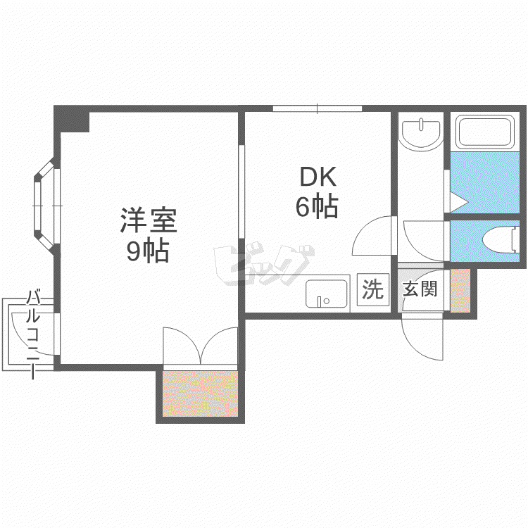 アーバンコート本郷9(1LDK/4階)の間取り写真