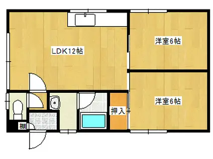 ニューグランドハイツ(2LDK/3階)の間取り写真
