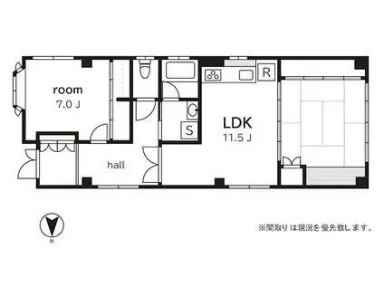 シティメゾン(2LDK/1階)の間取り写真