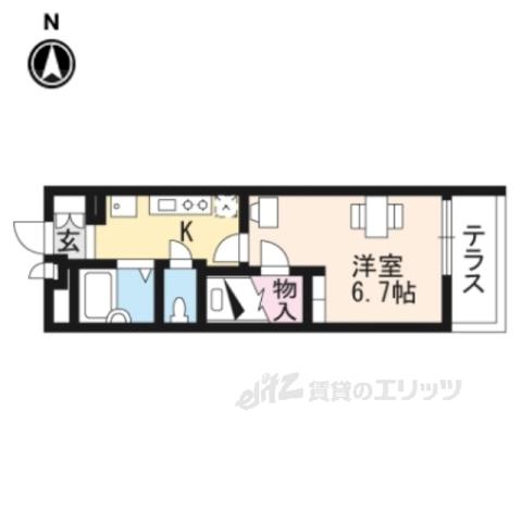 レオパレスまいふか(1K/2階)の間取り写真