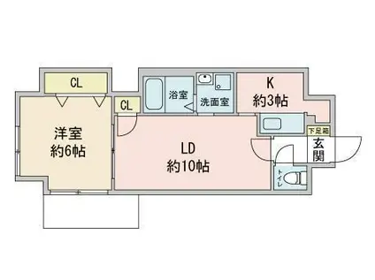 PRIME2・1(1LDK/7階)の間取り写真