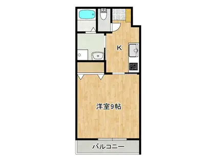 GINYA BLD(1K/2階)の間取り写真