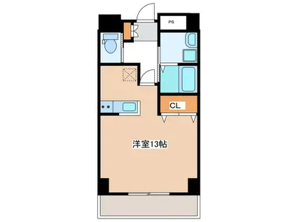 ハチマル本庄ビル(ワンルーム/3階)の間取り写真