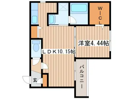 LA NATURE KOTONI(1LDK/3階)の間取り写真