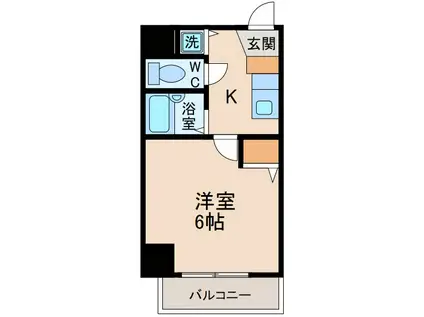 U-RO新大阪(1K/4階)の間取り写真