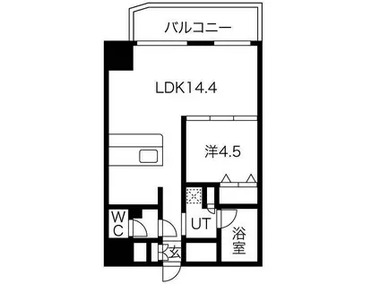 セレニテ梅田北PREMIUM(1LDK/7階)の間取り写真