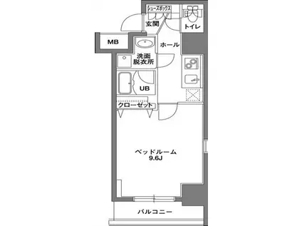 KDX岩本町レジデンス(1K/12階)の間取り写真