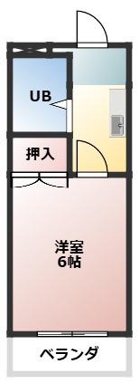 メゾンドツインクル(1K/3階)の間取り写真