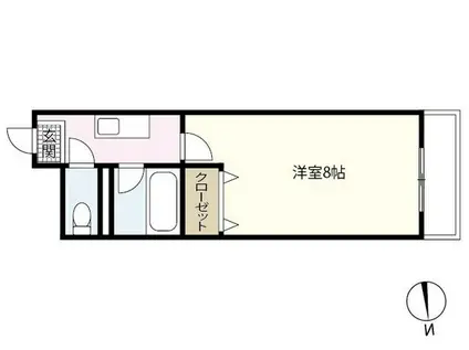 コンフォートNビル(1K/6階)の間取り写真