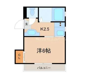 カーサグラシア(1K/1階)の間取り写真