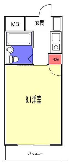 ラシャンブルナカムラ(1K/3階)の間取り写真