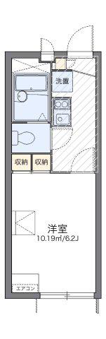レオパレスマロンフィルド(1K/1階)の間取り写真
