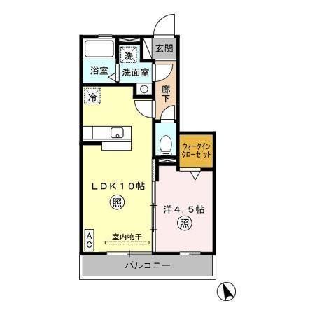 ヴァンセンヌ(1LDK/3階)の間取り写真