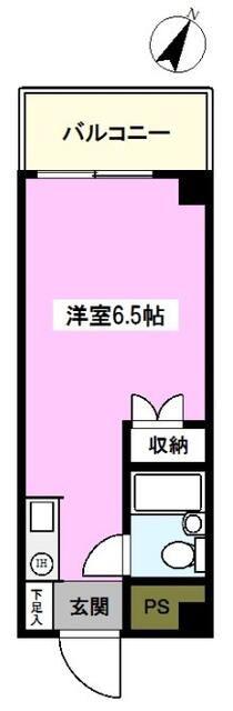 高嶺グリーンハイツ(ワンルーム/9階)の間取り写真