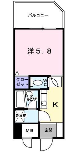 新横浜FSビル(1K/5階)の間取り写真