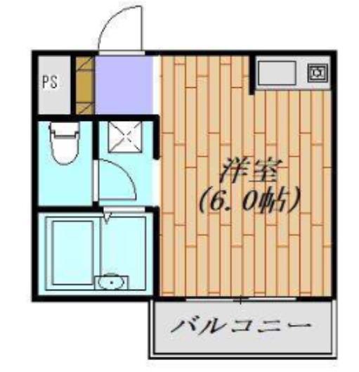 コンフォール小机B棟(ワンルーム/1階)の間取り写真