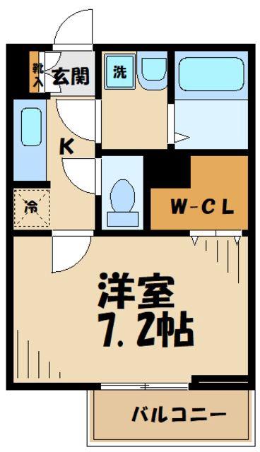 ジュネス(1K/1階)の間取り写真